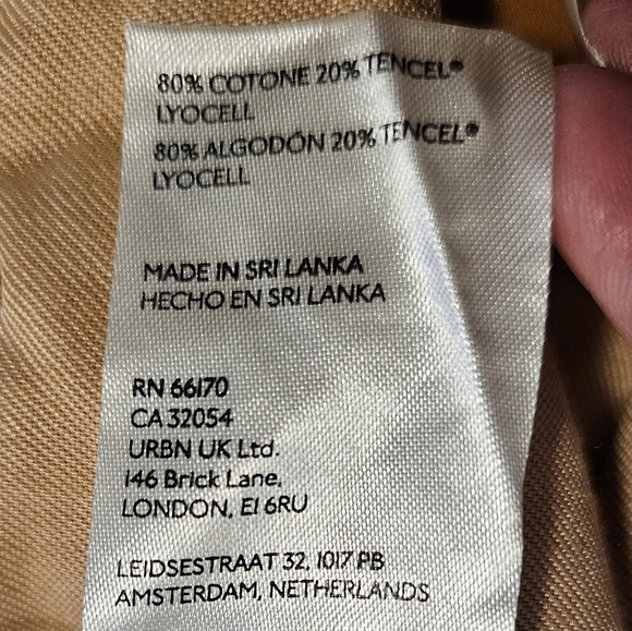 Pilcro Anthropologie Women's Tactical Utility Pants, Multiple Pockets, Brown - Picture 13 of 16